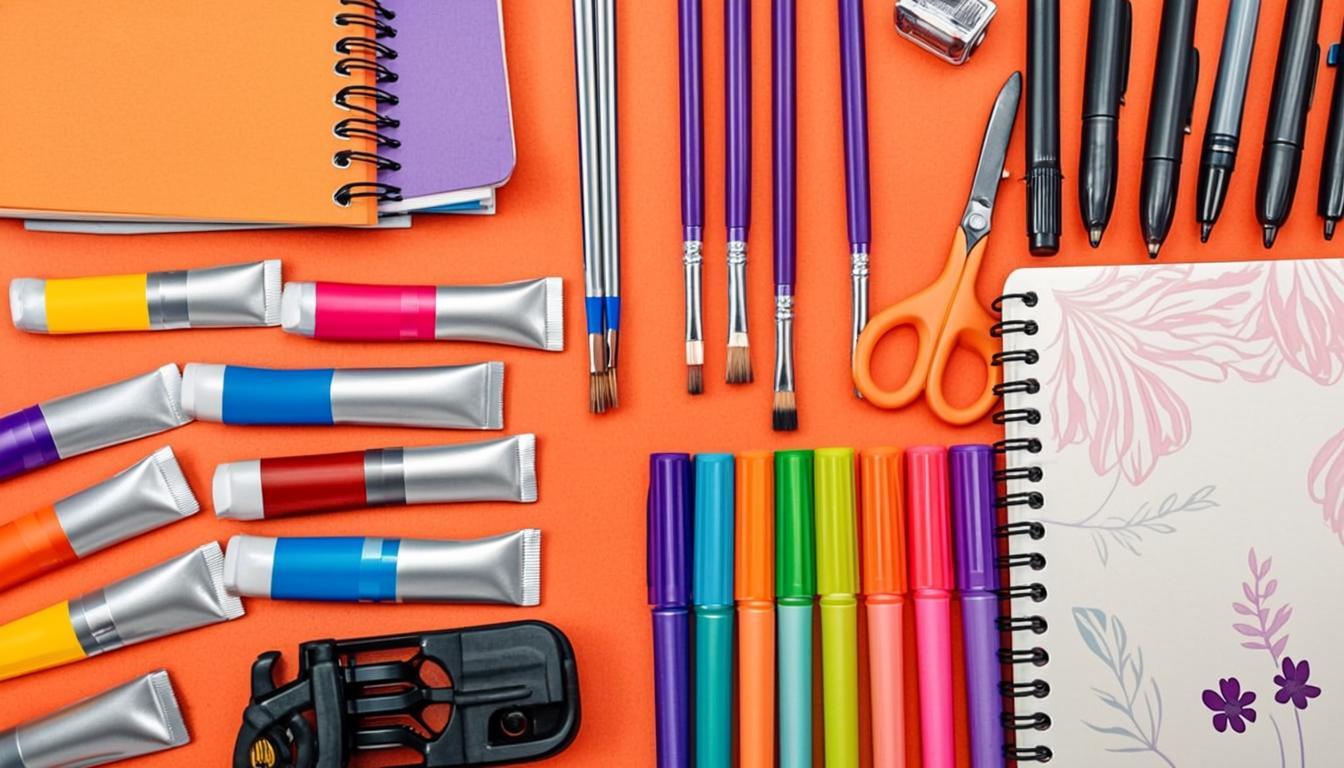 Surtido de útiles escolares y de arte de Mega Papelería El Rodeo